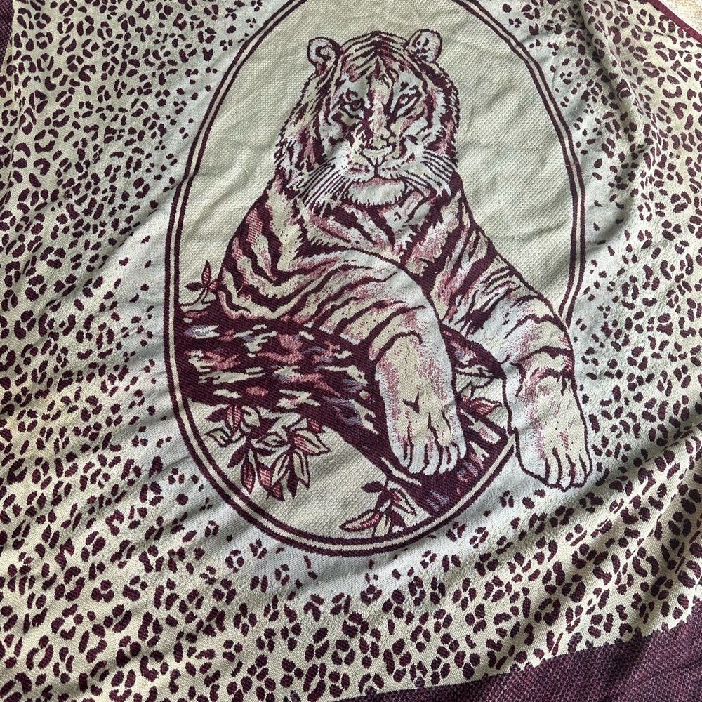 Leopard Print Tiger Tapestry Blanket